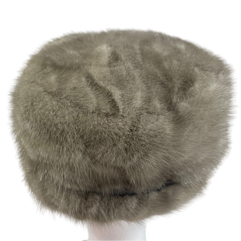 Janette Colombier Paris 1940s Union Made Imported Fur Winter Hat Pearl Accent OS - Picture 13 of 16